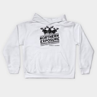 Northern Exposure distressed effect Kids Hoodie